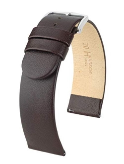 Hirsch Scandic Calf Leather Watch Strap - 12mm, 14mm, 16mm, 18mm, 20mm, 22mm, 24mm, 26mm, 28mm, 30mm - Length - Attachment Width / Buckle Width - Quick Release Watch Band