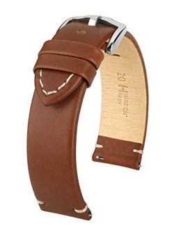 Hirsch Ranger Calfskin Leather Watch Strap - 18mm, 20mm, 22mm, 24mm - Length - Attachment Width / Buckle Width - Quick Release Watch Band