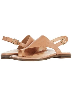 Women's Citrine Ella Flat Sandal- with Hook and Loop Closure and Concealed Orthotic Arch Support