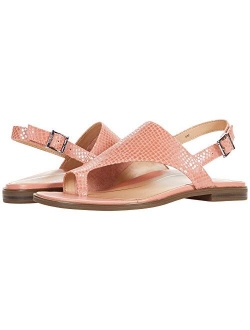 Women's Citrine Ella Flat Sandal- with Hook and Loop Closure and Concealed Orthotic Arch Support