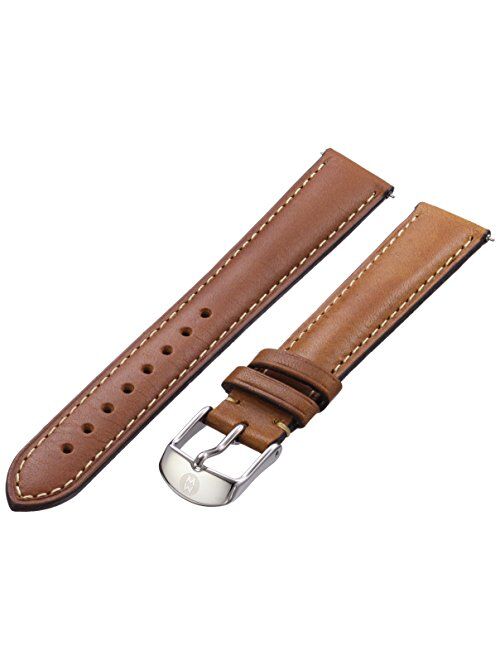 MICHELE MS16AA270216 16mm Leather Calfskin Brown Watch Strap