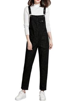 Yimoon Women's Relaxed Fit Baggy Denim Jean Overalls