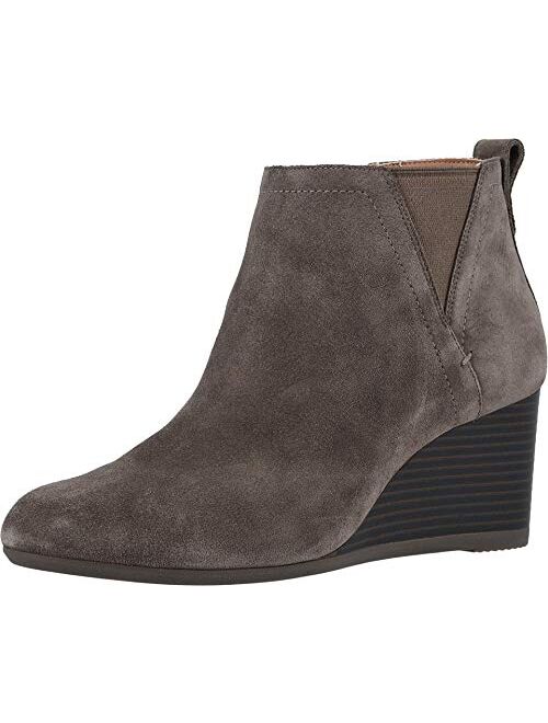 Vionic Women's Parkwood Paloma Wedge Ankle Boots - Ladies Booties with Concealed Orthotic Arch Support