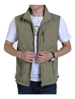 Yimoon Men's Safari Travel Vest Outdoor Lightweight Fishing Photo Vest