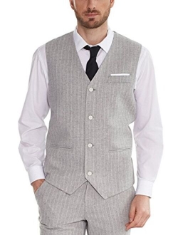 Hanayome Men Waistcoat Shawl Collar Sleeveless Slim Fit Jacket Business Suit Vests VS30