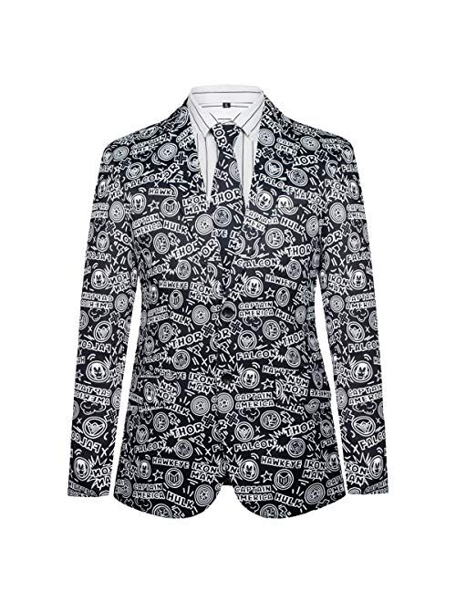 Hanayome Christmas Men Suits Printing Jacket Ugly Party