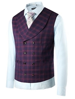 Hanayome Men's Separate Suit Vest Formal Wedding Groomsman Waistcoat More Style