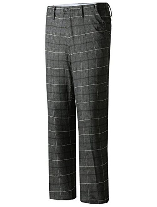 Hanayome Men's Match Fit Handsome Dress Pants PA04?Grey,36W-34L?