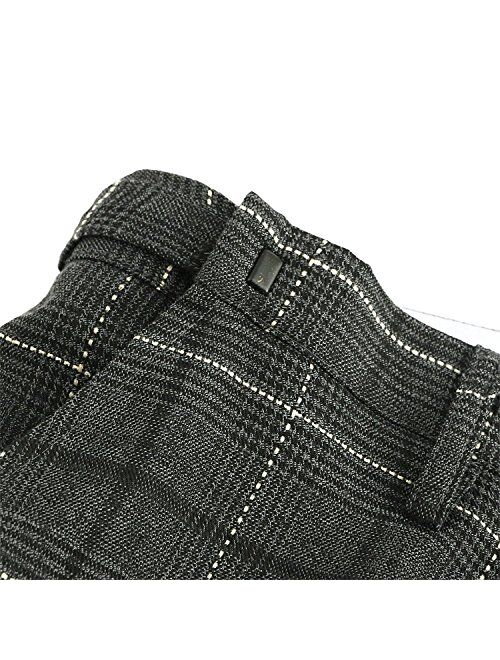 Hanayome Men's Match Fit Handsome Dress Pants PA04?Grey,36W-34L?