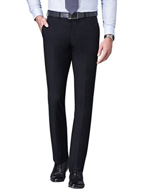 Hanayome Men's Match Fit Handsome Dress Pants PA04?Black,40W-29L?