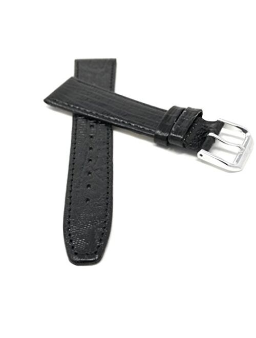 Bandini Leather Watch Band Strap - Lizard Pattern - Slim - 4 Colors - 10mm, 12mm, 14mm, 16mm, 18mm, 20mm