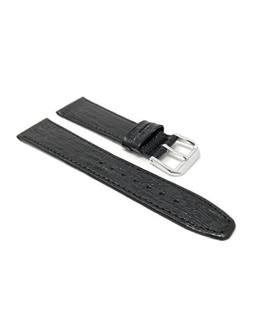 Bandini Leather Watch Band Strap - Lizard Pattern - Slim - 4 Colors - 10mm, 12mm, 14mm, 16mm, 18mm, 20mm