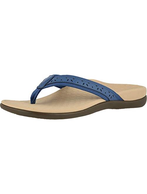 Vionic Women's Casandra Toe-post Sandal - Ladies Everyday Sandals with Concealed Orthotic Arch Support