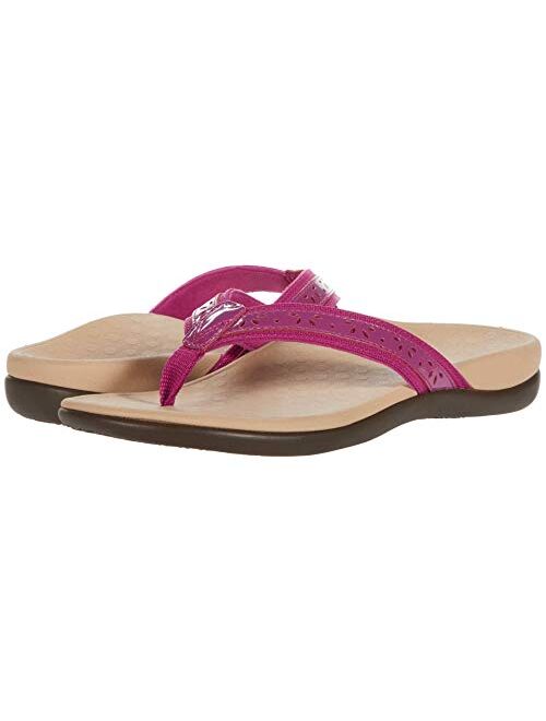 Vionic Women's Casandra Toe-post Sandal - Ladies Everyday Sandals with Concealed Orthotic Arch Support