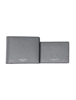 Men's Harrison Billfold with Passcase Wallet No Box Included (Black)