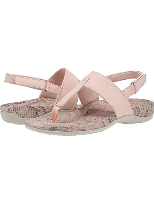 Vionic Women's Rest Tala T-Strap Sandal - Ladies Comforable Flat Sandals That Include Three-Zone Comfort with Orthotic Insole Arch Support