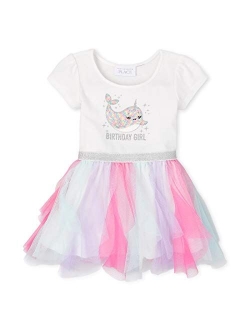 Baby Girls' Short Sleeve Birthday Dress