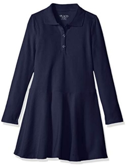 Big Girls' Long Sleeve Polo Dress