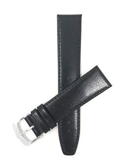 Bandini Leather Watch Band Strap - Slim - 3 Colors (12mm, 14mm, 16mm, 18mm, 20mm (Also Extra Long XL)