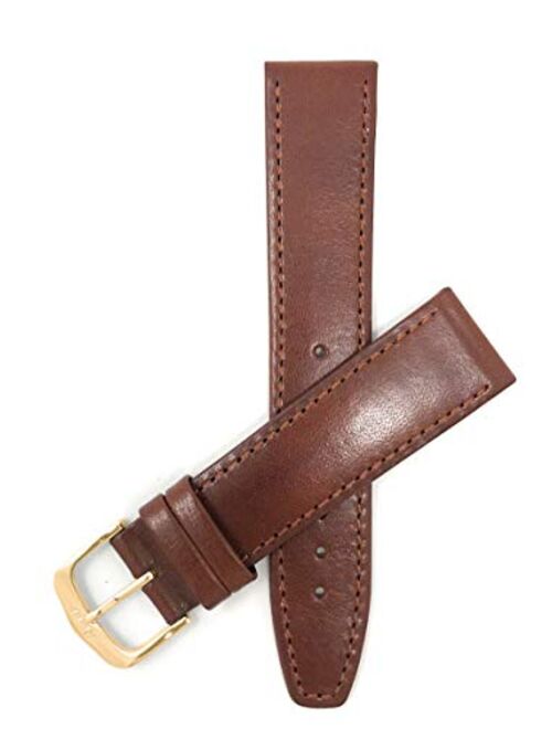 Bandini Leather Watch Band Strap - Slim - 3 Colors (12mm, 14mm, 16mm, 18mm, 20mm (Also Extra Long XL)