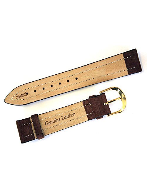 Speidel Go Grain Leather 18 Millimeters Brown Watch Strap