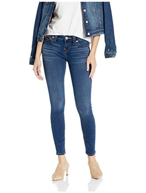 True Religion Women's Halle Mid Rise Super Skinny Fit Jean