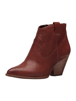 Women's Reina Leather Booties Pointed Toe