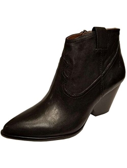 Women's Reina Leather Booties Pointed Toe