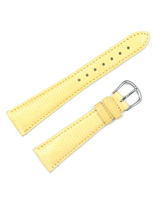 Genuine Lizard Watchband Lemon 10mm Watch Band - by deBeer