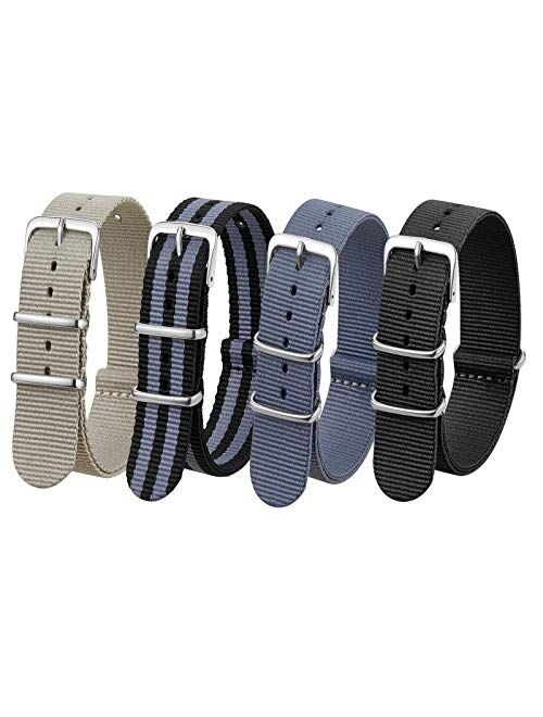 Premium Watch Bands Nylon Straps for Men Women Width 18mm,20mm,22mm