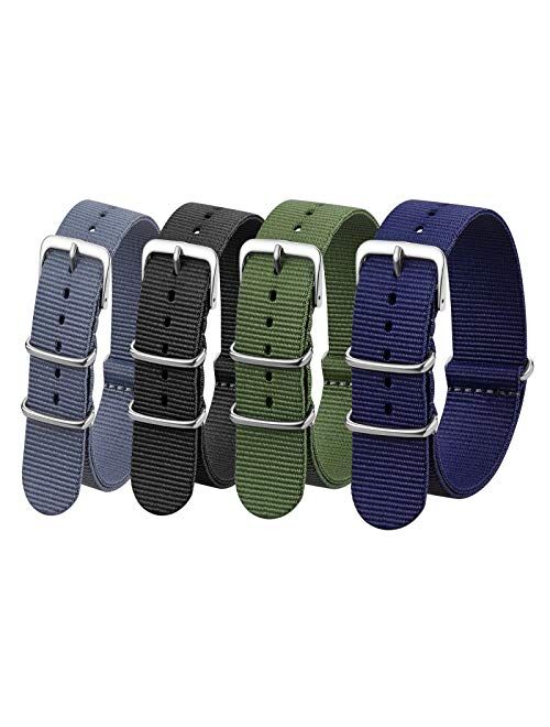 Premium Watch Bands Nylon Straps for Men Women Width 18mm,20mm,22mm