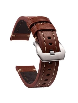 Quick Release Watch Bands18mm 20mm 22mm 24mm Genuine Leather Watch Strap Band