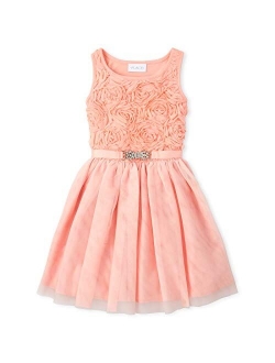 Girls' Sleeveless Tutu Pleated Dress