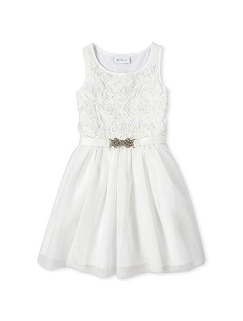 The Children's Place Girls' Sleeveless Tutu Pleated Dress