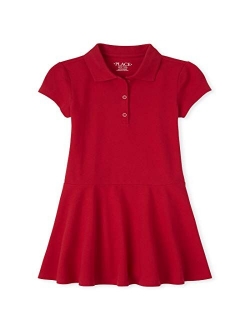 Girls' Uniform Pique Polo Dress