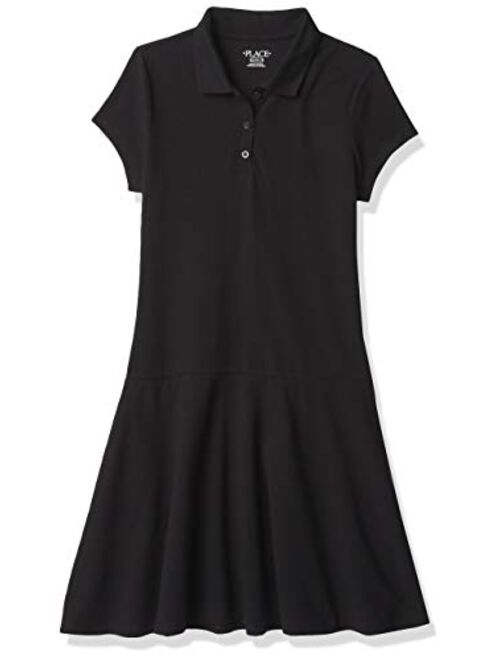 The Children's Place Girls' Uniform Pique Polo Dress