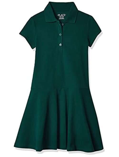 The Children's Place Girls' Uniform Pique Polo Dress