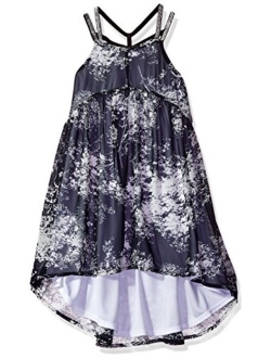 Girls' Little Criss Cross Strap Hi-lo Dress