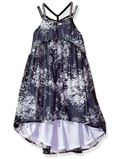 Calvin Klein Girls' Little Criss Cross Strap Hi-lo Dress