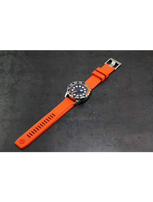 HELM Watches RS1 Rubber Watch Strap - Orange