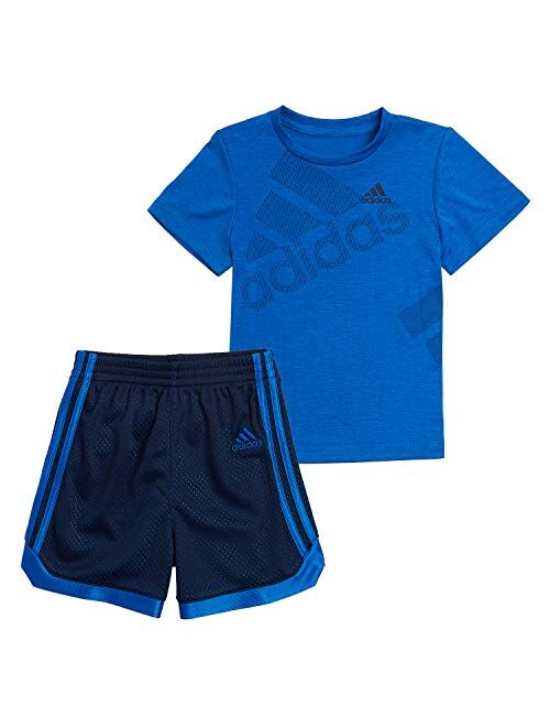 adidas Boys' Active Tee & Sport Shorts Clothing Set