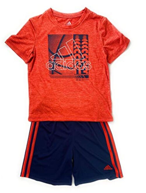 adidas Boys' Active Tee & Sport Shorts Clothing Set