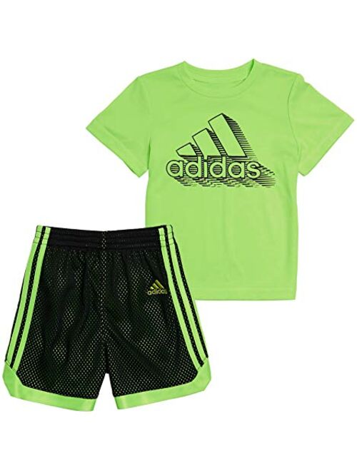 adidas Boys' Active Tee & Sport Shorts Clothing Set