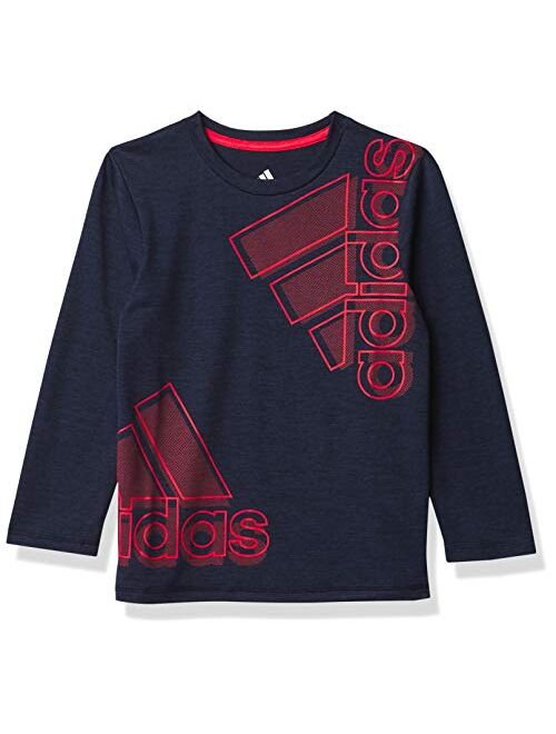 adidas Boys' Stay Dry Moisture-Wicking Aeroready Long Sleeve T-Shirt