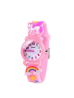 VAPCUFF Girls Watch - 3D Cartoon Waterproof Toddler Watch, Gifts for Girls Age 2-8 Toys for 3 4 5 6 7 Year Old Girls - Kids Gifts