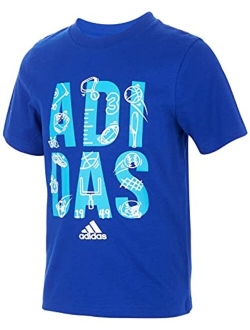 Boys' Short Sleeve Cotton Jersey Logo T-Shirt Tee