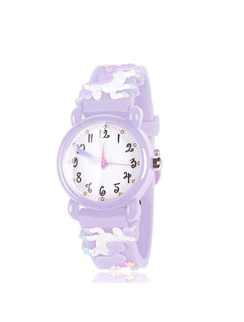 ATIMO 3D Cartoon Waterproof Watches for Girls and Boys - Gifts for Kids