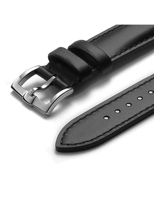 Top Grain Leather Watch Bands Quick Release Watch Strap 18mm 20mm 22mm Watch Band Men Women, Elegant Replacement Leather Band for Watch & Smartwatch