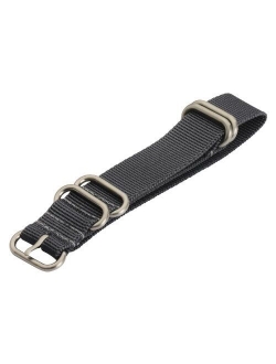 Clockwork Synergy - 5 Ring Heavy NATO Brushed Steel Watch Strap Bands