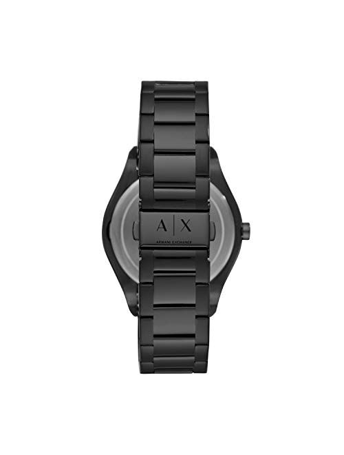 Armani Exchange Men's Fitz Black Stainless Steel Bracelet Watch 44mm AX2802